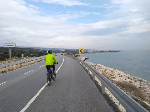 Group of Turkish cyclists