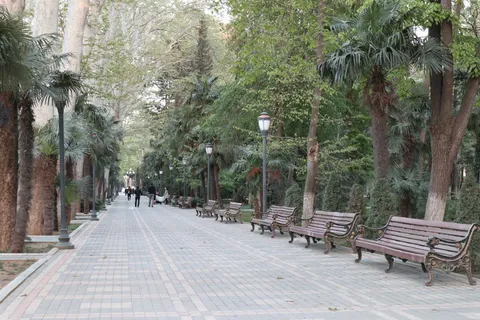 Small park in the city center