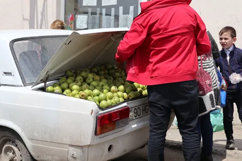 "Hungry for apples...?"