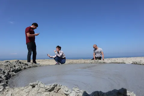 Visiting the biggest mud volcano