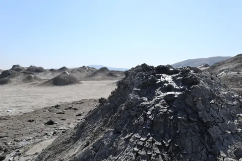 Mud volcano landscape