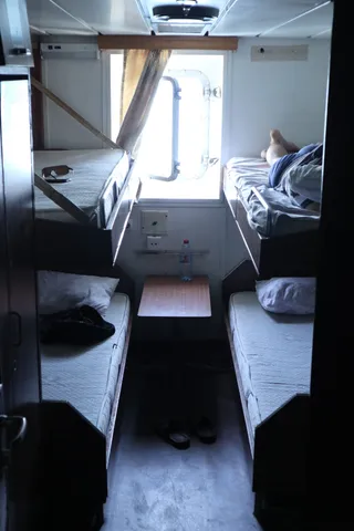 Peeking into 4 beds cabin