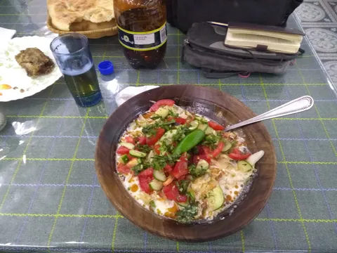 Qurutob: after the first try my favorite Tajik food by now, along wit Laghman