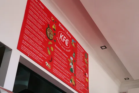 Having an okay pizza at KFC: Khorog fried chicken
