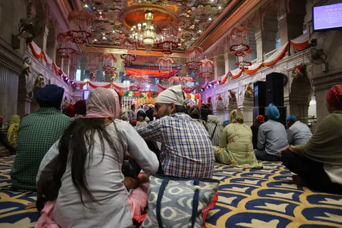Inside a Sikh temple