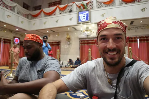 Inside a Sikh temple