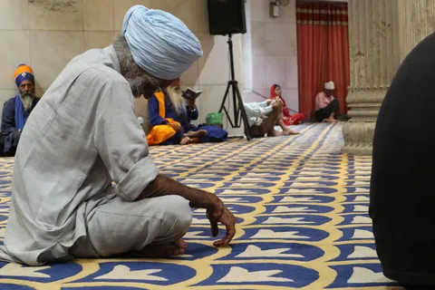 Inside a Sikh temple