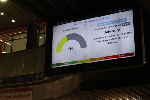 The first day on which the air quality wasn't "poor"