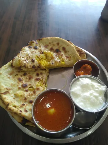 Indian breakfast: Aloo parantha