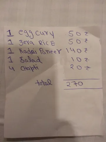 It's not common to get a receipt for eating at a cafe, but when we do, it's always fabulous!
