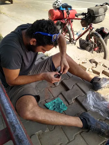 Josh's derailleur has gone on strike