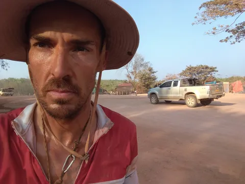 Dusty road was quite exhausting