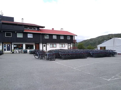 Bicycle rental station at the beginning of the Rallarvegen. Doesn't seem to be a very busy weekend. I wonder, why...