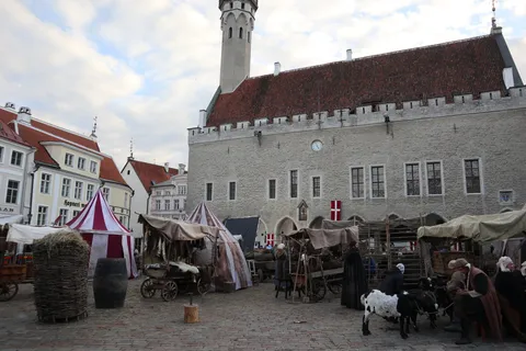 Just a regular day in Tallinn (j/k, it's a film shooting)