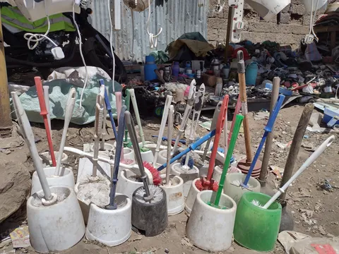 Even toilet brushes can be bought second hand