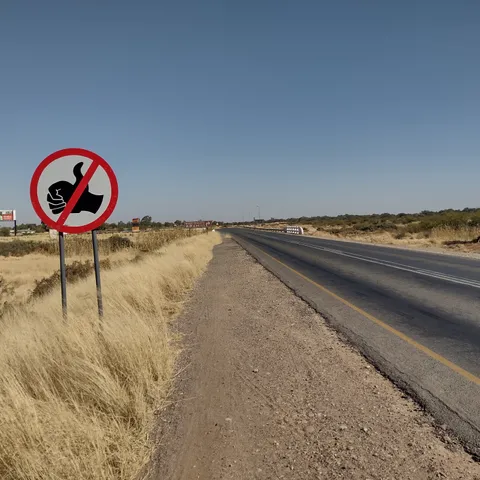 Thumbs up? illegal!